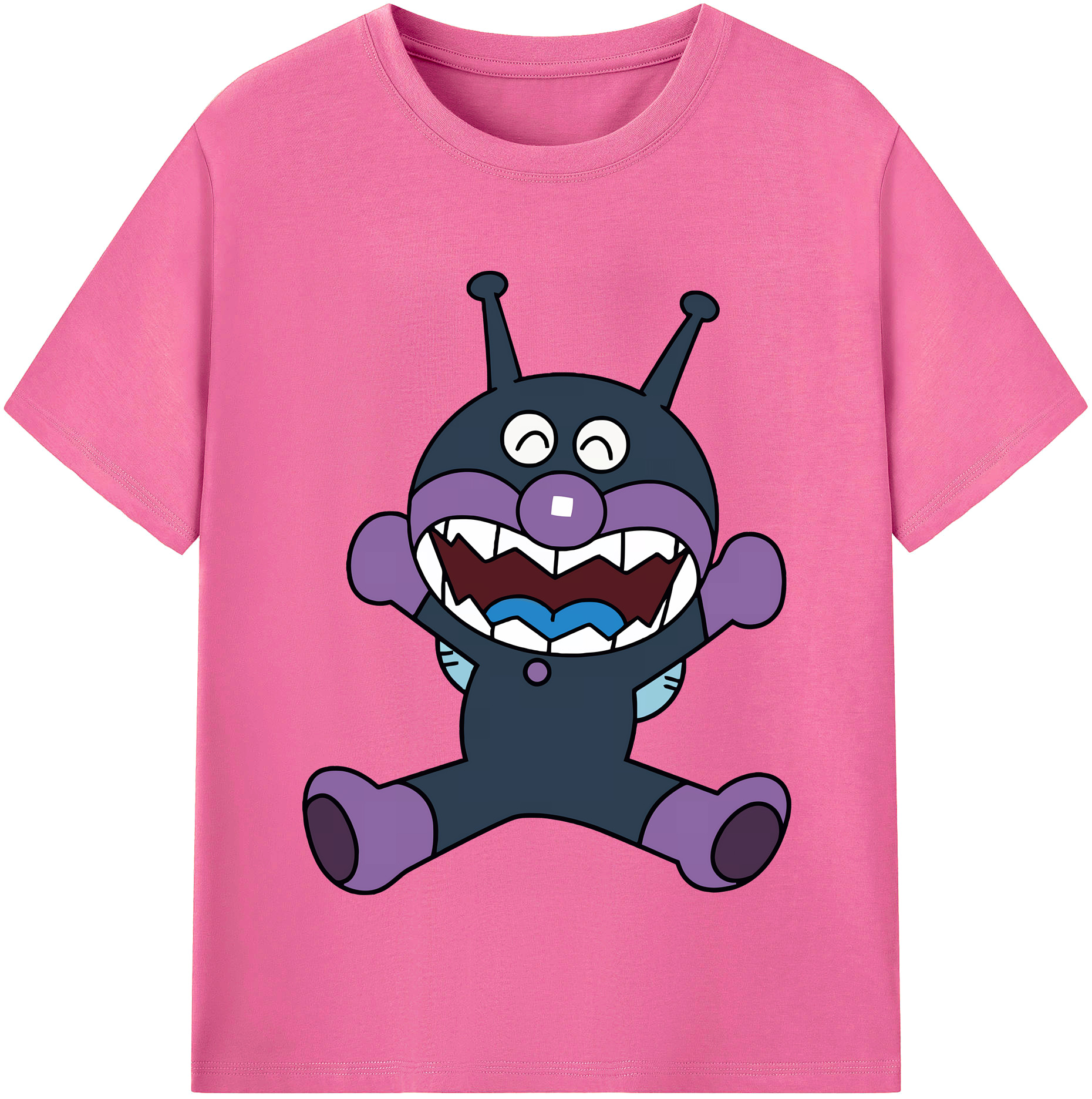 （画像用） アンパンマン Anpanman レディースカジュアルプリントTシャツ（綿100％）